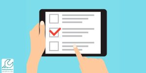 خط افتادن روی صفحه تبلت